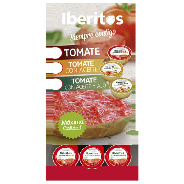 IBERITOS EXPOSITOR TOMATE NATURAL 22GR. C120